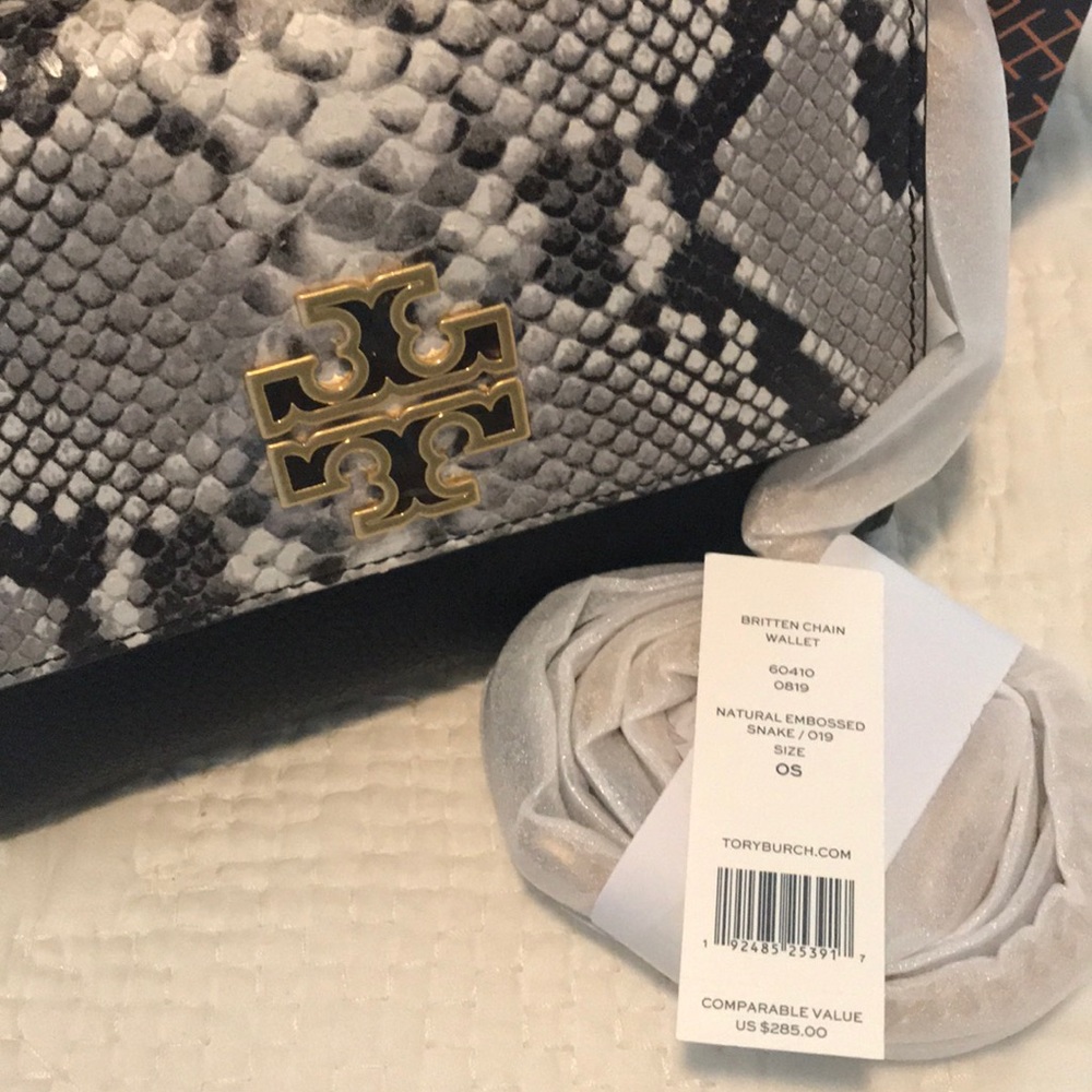 ❤️🆕NWT Tory Burch Britten Chain Wallet - Picture 8 of 8